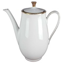 Kaffeekanne Goldrand 1,5 L Bavaria Germany weiß gebraucht - gut