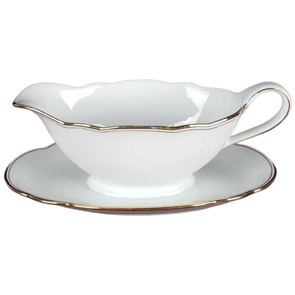 [458138516] Sauciere Goldrand Seltmann Weiden Nora Weiß gebraucht - gut