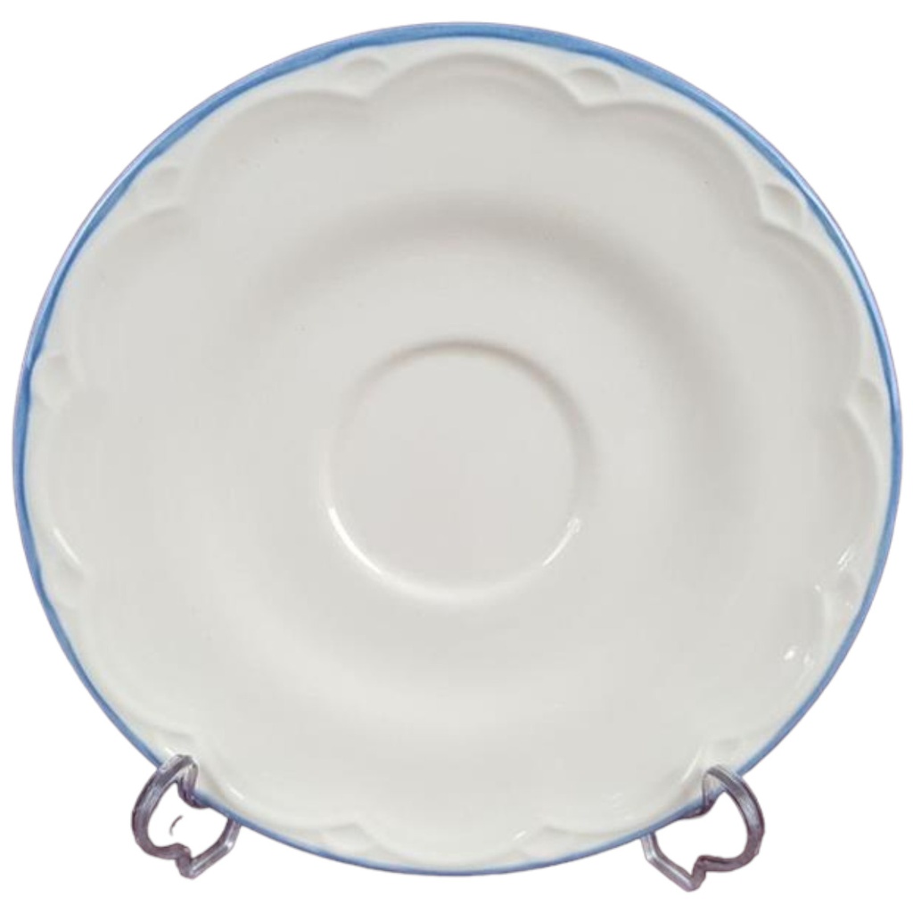 [458138524-1] Untertasse für Kaffee 16,1 cm Schramberg Polka Blaurand