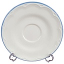 Untertasse für Kaffee 16,1 cm Schramberg Polka Blaurand