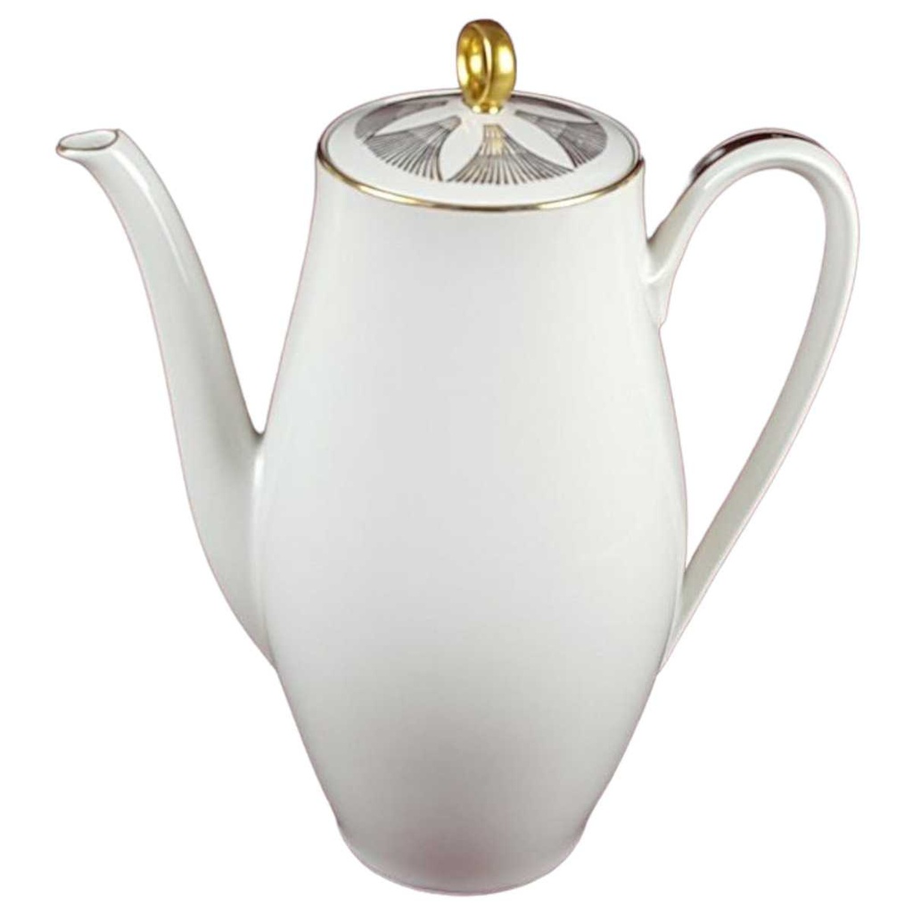 [458138528] Kaffeekanne Golddekor 1,5 L Bareuther Elfenbein gebraucht - gut