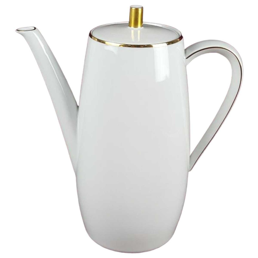 [458138529] Kaffeekanne Goldrand 1,5 L Seltmann Weiden Roma weiß gebraucht - gut