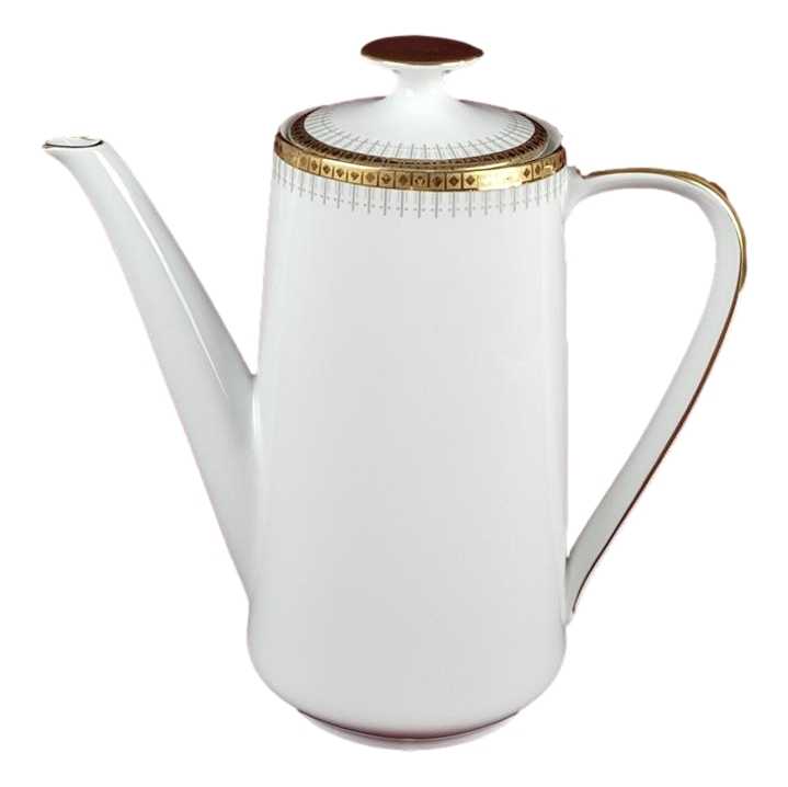 [458138532] Kaffeekanne 1,4 L Winterling Kirchenlamitz goldene Bordüre gebraucht - gut