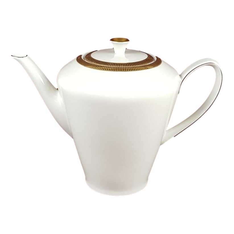 [458138534] Teekanne Goldrand 1,7 L Zeh Scherzer 9719 Elfenbein Beige gebraucht - gut