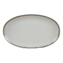 Servierplatte Fleischplatte Goldrand 33,2x21,3 cm Edelstein Bavaria Grauband 21499 gebraucht - gut