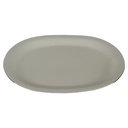 Edelstein Goldrand Beilagenplatte Fleischplatte groß 38,5x27,7 cm