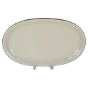 Schumann Bavaria Goldrand Reliefdekor Beilagenplatte Fleischplatte 33x21,3 cm