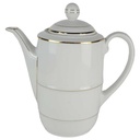 Kaffeetasse Kaffeekanne Goldrand 2 L Mitterteich Weiß Bavaria gebraucht - akzeptabel