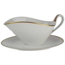 Sauciere Goldrand 1tlg Mitterteich Form 7106 weiß mit Bavaria gebraucht - gut