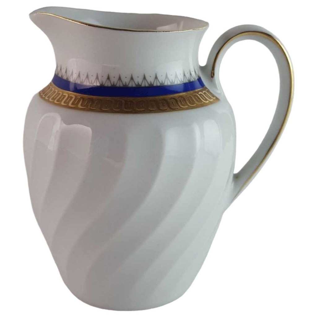 [45813865] Milchkännchen Goldrand Bareuther Waldsassen Reliefdekor blau gebraucht - gut