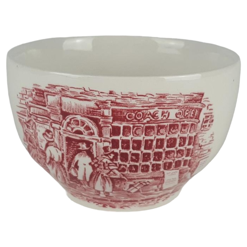 [458138793] Zuckerdose England Keramik Rot