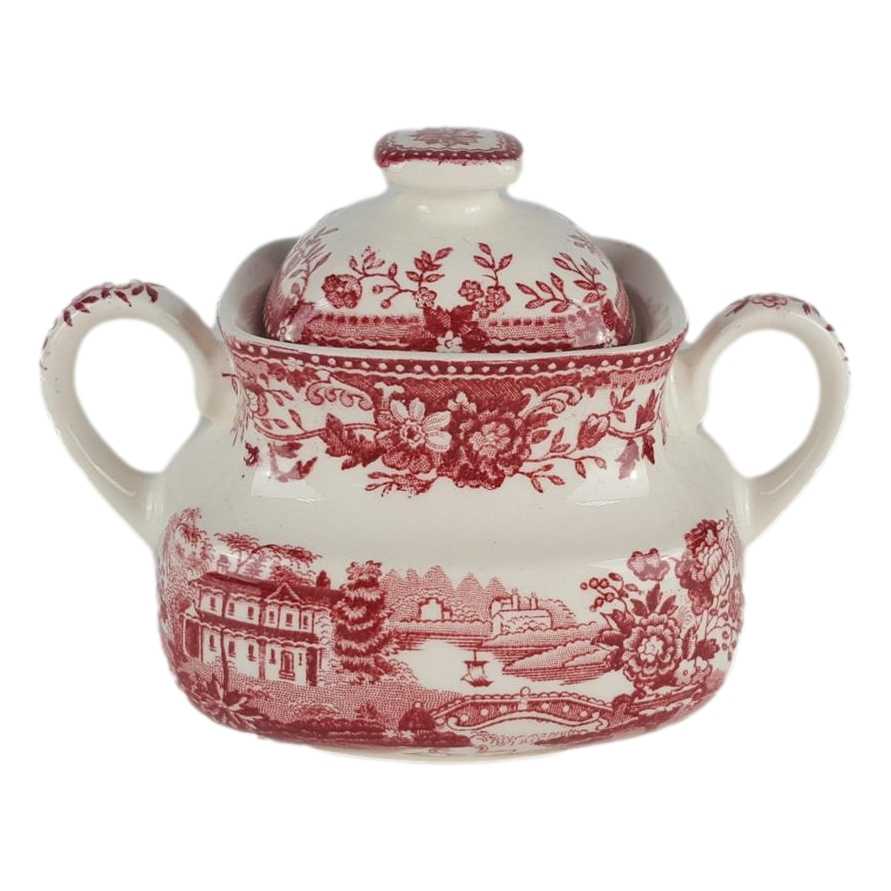 Zuckerdose Alfred Meakin Tonquin Rot gebraucht - gut