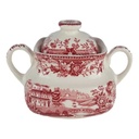 Zuckerdose Alfred Meakin Tonquin Rot gebraucht - gut