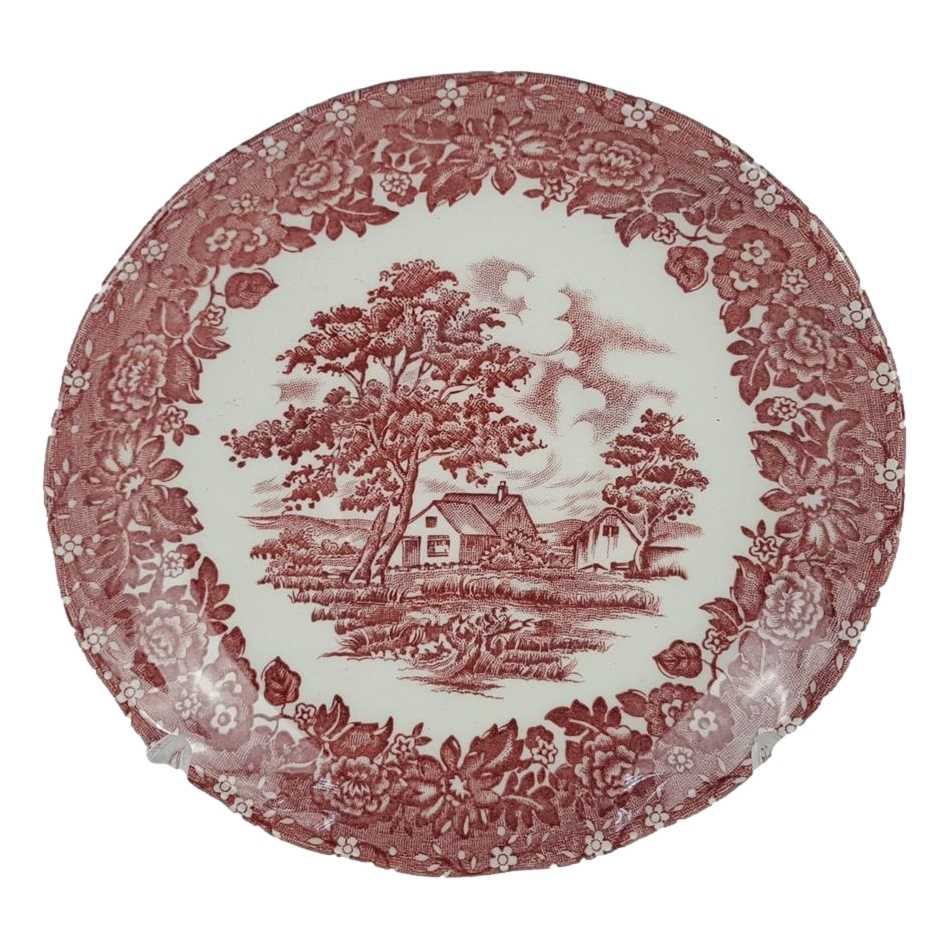 [458138797] Untertasse für Kaffee 14 cm Grindley Country Style Rot gebraucht - gut
