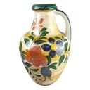 Vase Bodenvase Bay Keramik Blumendekor W.Germany 76 45