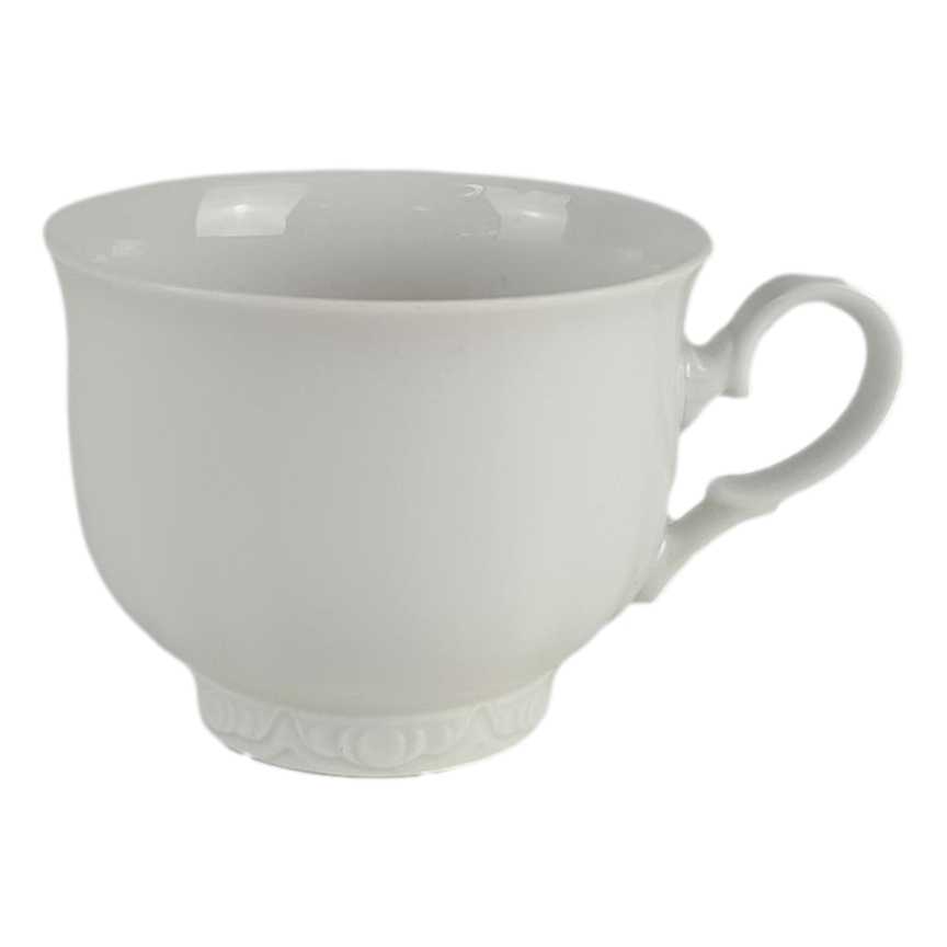 [458138950] Kaffeetasse Mitterteich Unbekannte Formen Relief weiß Bavaria gebraucht - sehr gut