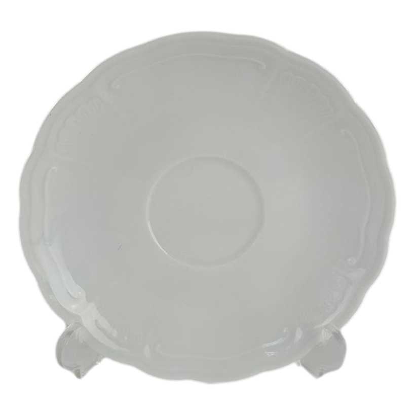 [458138951] Untertasse 14,4 cm Retsch Wunsiedel Relief weiß gebraucht - gut
