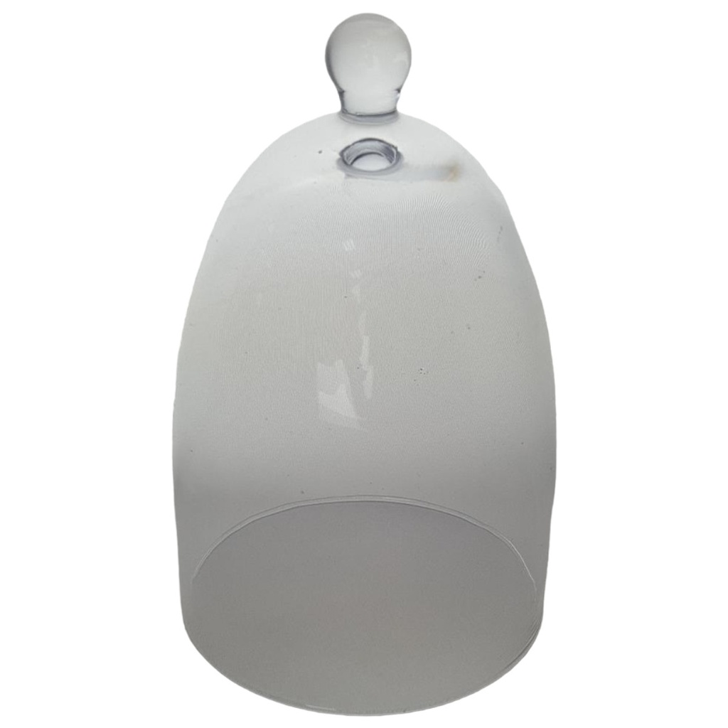 [458138959] Glas Haube Glasdom Glaskuppel Glocke Glashaube Abdeckhaube D 10 H 14,5 cm