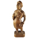 Holzfigur Holzskulptur Mann mit Weinglas Weintrinker H 51 cm