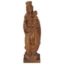 Holzfigur Holzskulptur Maria mit dem Kind H 42,5 cm Spanien