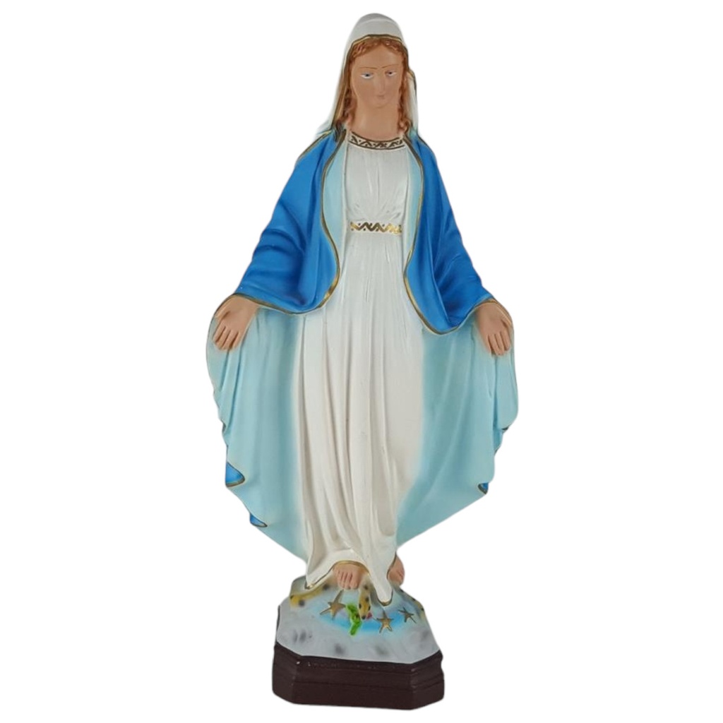 Skulptur Figur Heiligenfigur Heilige Maria Kunststoff H 38 cm