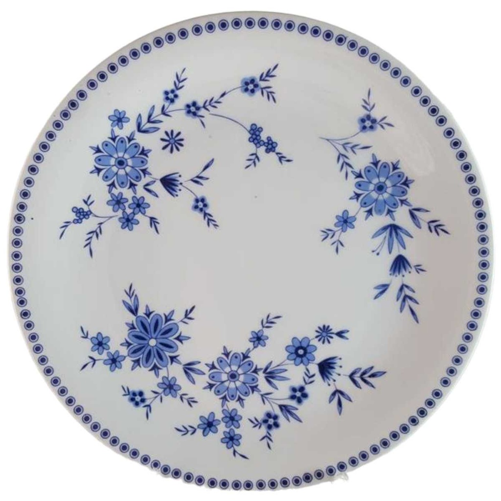 Kuchenteller 19,3 cm Seltmann Weiden Doris Bayerisch Blau gebraucht - gut