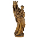 Holzfigur Holzskulptur Heiligenfigur Maria mit dem Kind H 55 cm