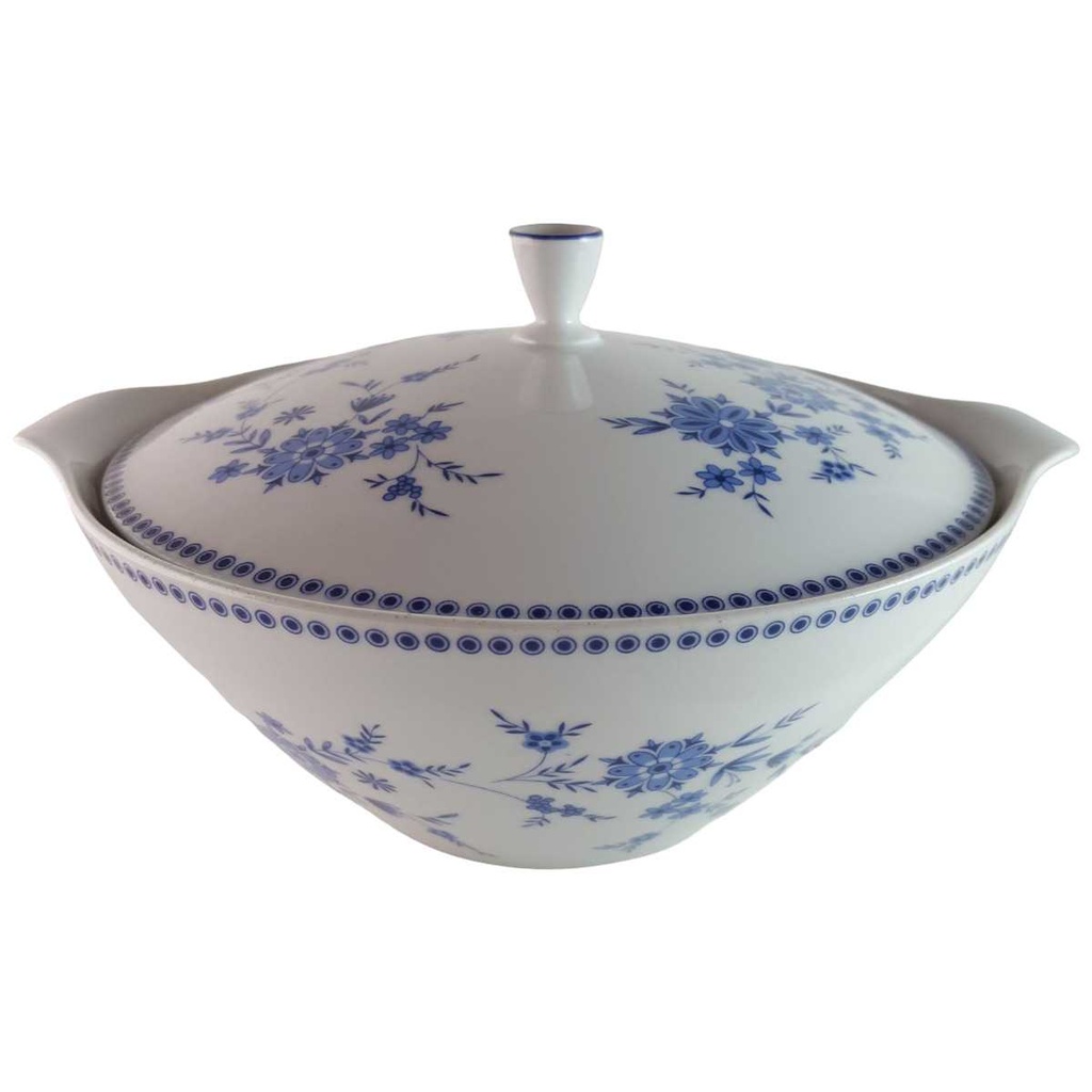 [45813906] Ragoutterrine Suppenterrine Suppenschüssel Servierschüssel 1,3 L Seltmann Weiden Doris Bayerisch Blau gebraucht - akzeptabel
