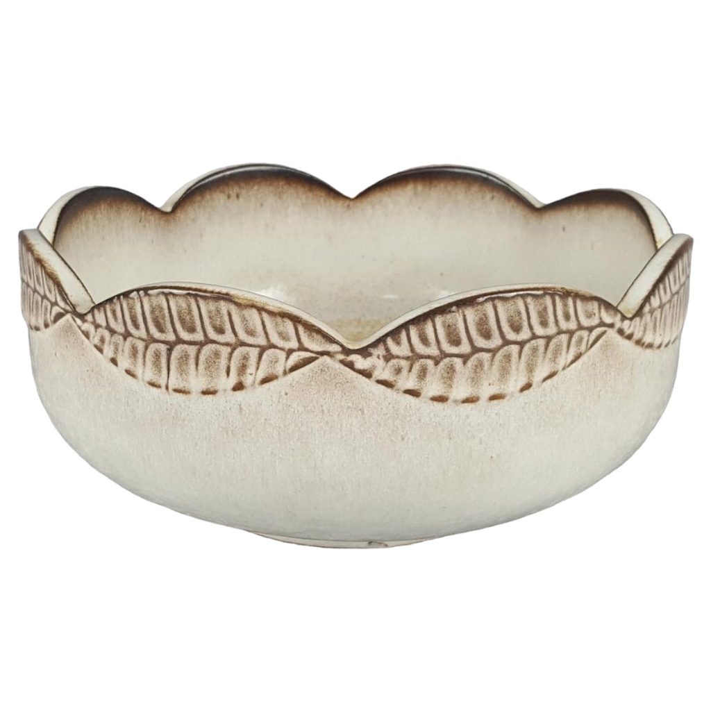 Steinzeug Schüssel braun D 18,9 cm