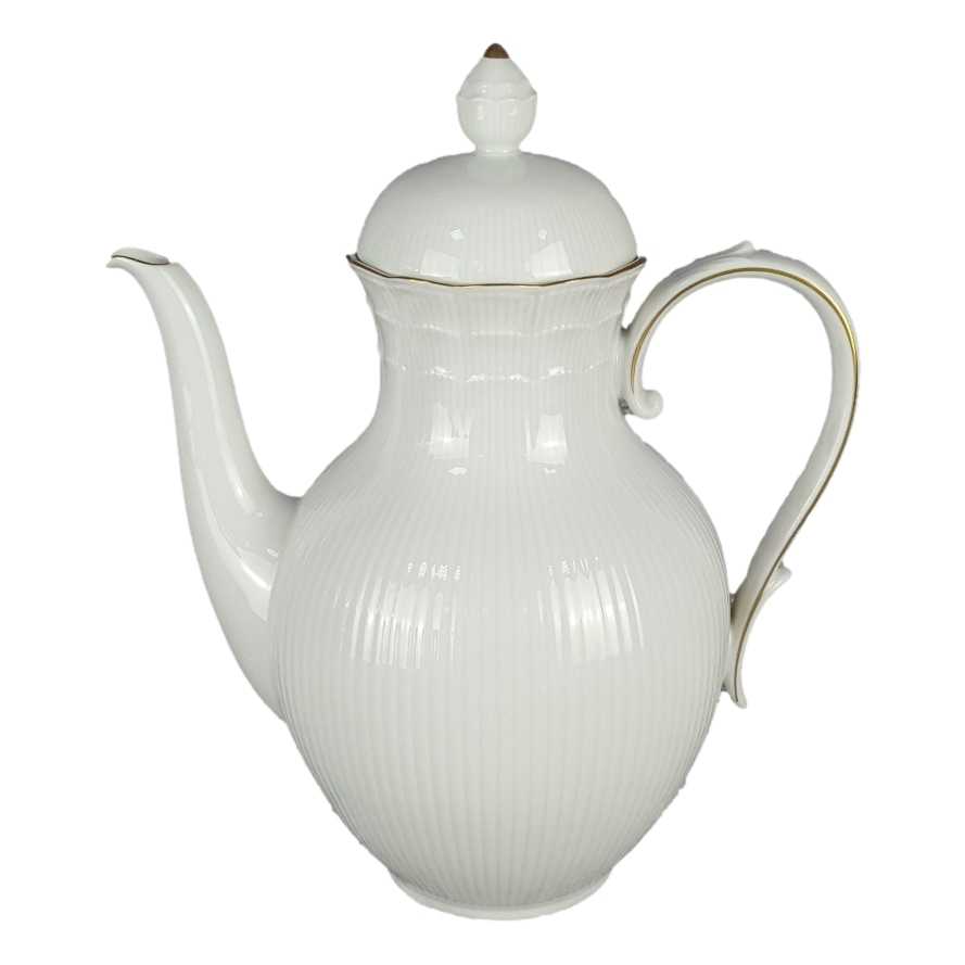 Kaffeekanne 1,4 L AK Kaiser Porzellan Romantica San Remo Weiß gebraucht - gut
