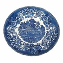 Speiseteller Essteller 24,8 cm Enoch Wedgwood Avon Cottage Blau gebraucht - gut