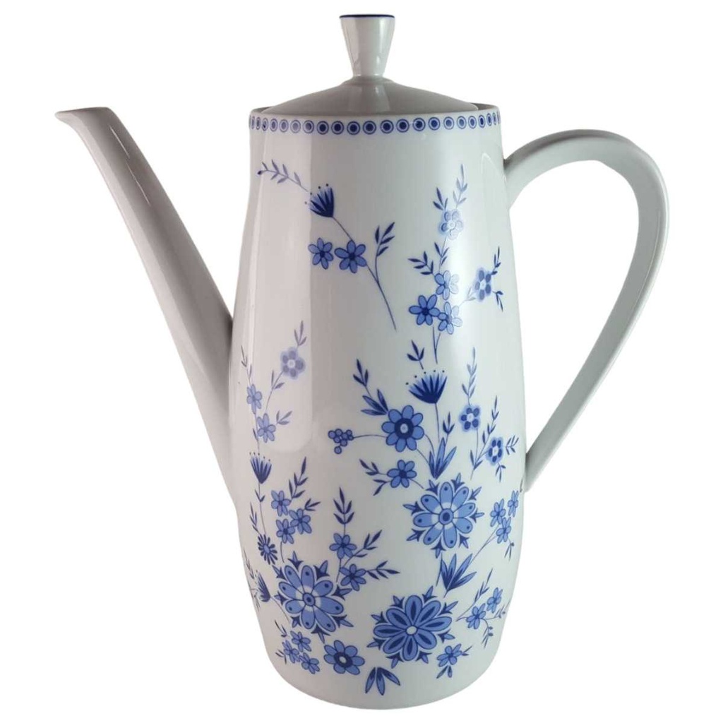 Kaffeekanne 1,4 L Seltmann Weiden Doris Bayerisch Blau gebraucht - gut