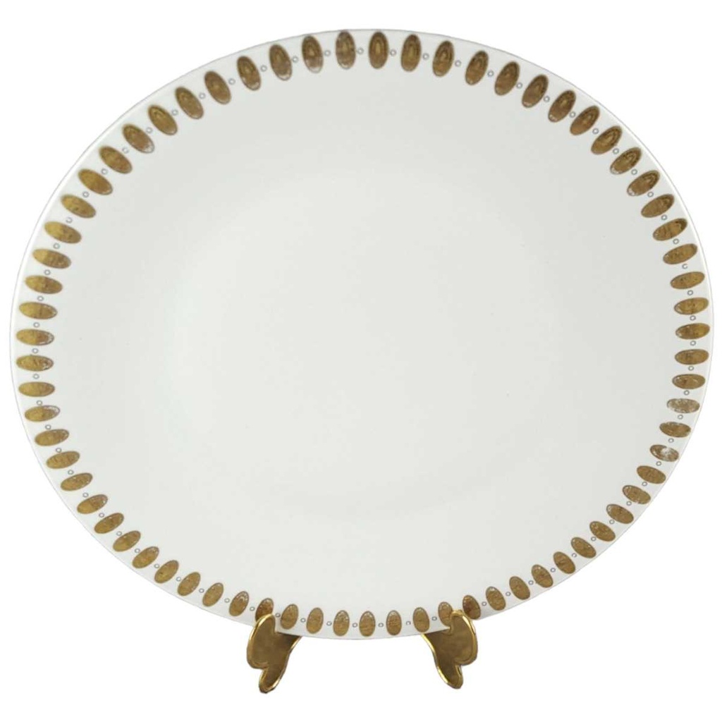 [458139190] Servierplatte Golddekor Winterling Röslau Weiß gebraucht - akzeptabel