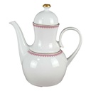 Kaffeekanne Goldrand 1,45 L Eschenbach Venedig Perlrand Rot gebraucht - gut