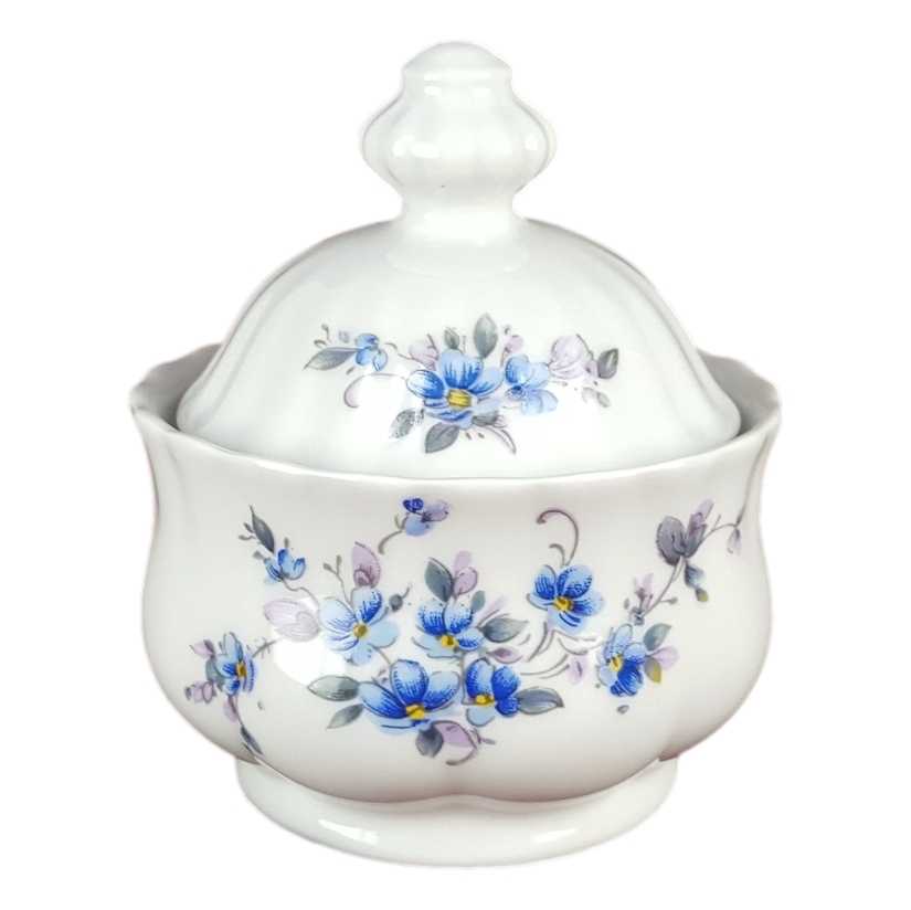 Zuckerdose Retsch Wunsiedel Blau Blumendekor Blumen gebraucht - gut