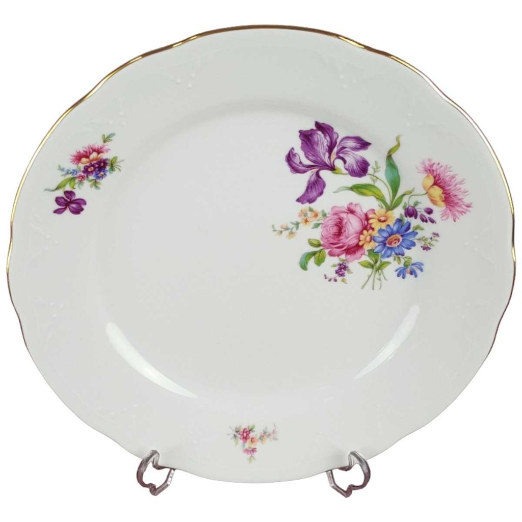 Speiseteller Essteller 23,6 cm Kahla Blumenmuster gebraucht - gut