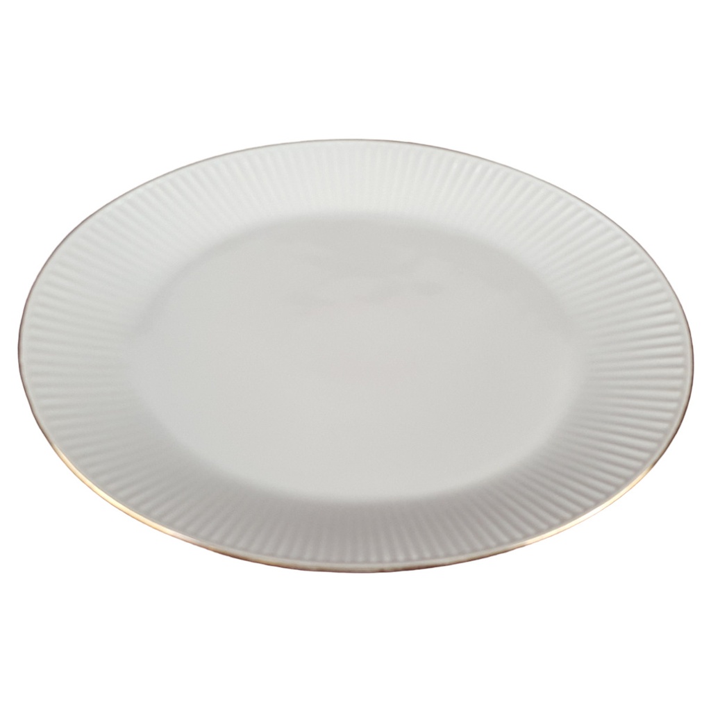 Eschenbach Goldrand Servierplatte Fleischplatte 31,9x22,8 cm