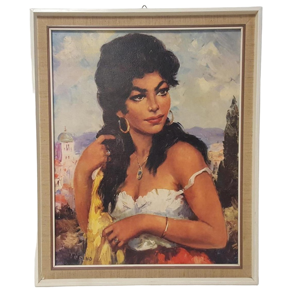 [45813926] Torino Carmen Bild Gemälde Kunstdruck signiert, gerahmt