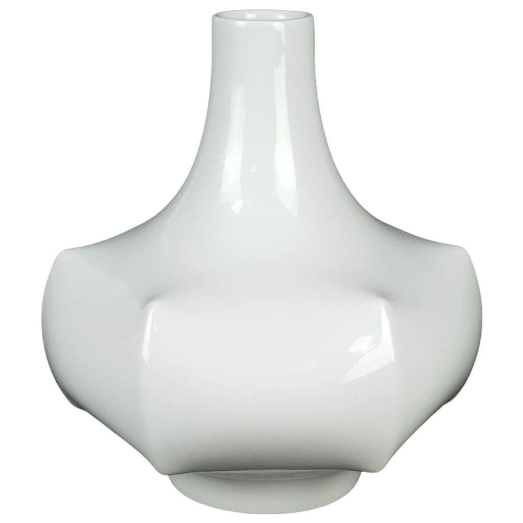 Fürstenberg Vase Porzellan weiß Tischvase klein H 13,7 cm