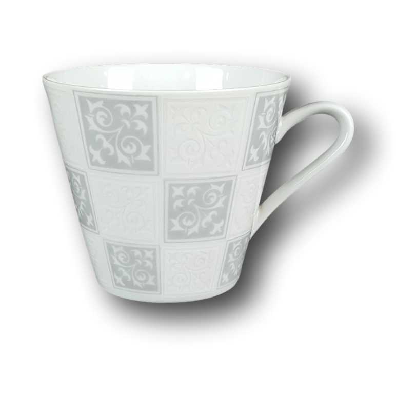 Kaffeetasse Eschenbach Grau Weiß gebraucht - gut