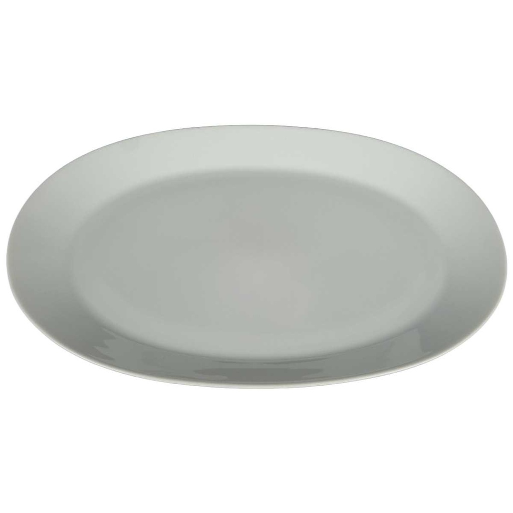 [458139429] Speiseplatte Fleischplatte 28x18,6 cm Hutschenreuther Noblesse Weiß Selb gebraucht - gut