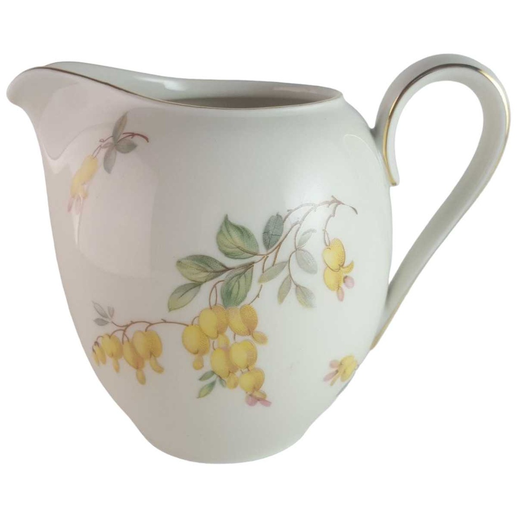 [45813943] Milchkännchen Goldrand Rhenania Duisdorf gelbe Blumen mit gebraucht - gut
