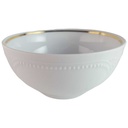Schale Dessertschale Goldrand 11,9 cm Graf von Henneberg Viktoria weiß mit gebraucht - sehr gut