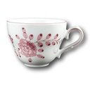 Kaffeetasse Tirschenreuth Unbekannte Formen Blumenmuster mit rosa Rand gebraucht - gut