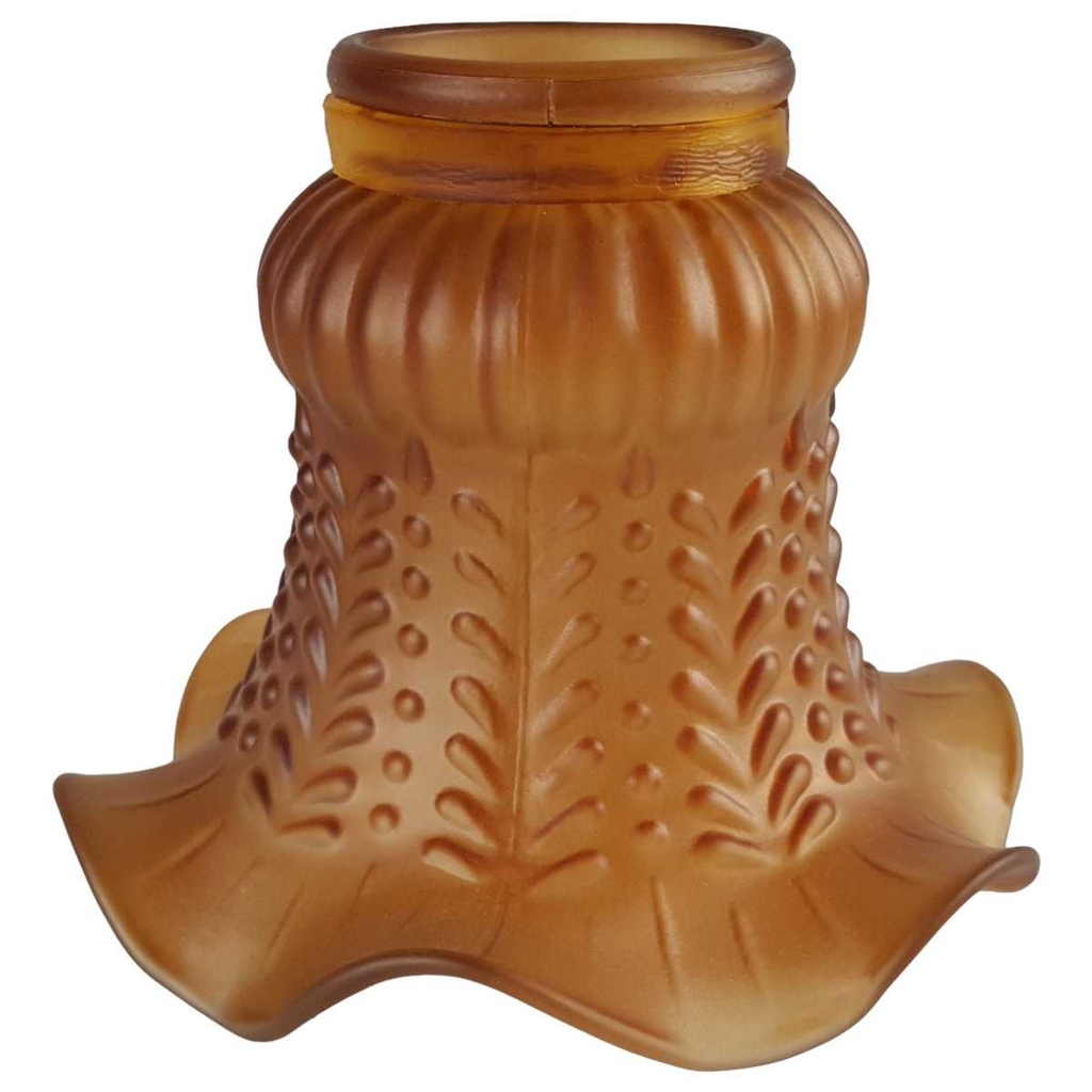 [458139669] Lampenschirm Ersatzglas Ersatzschirm Glasschirm Braun