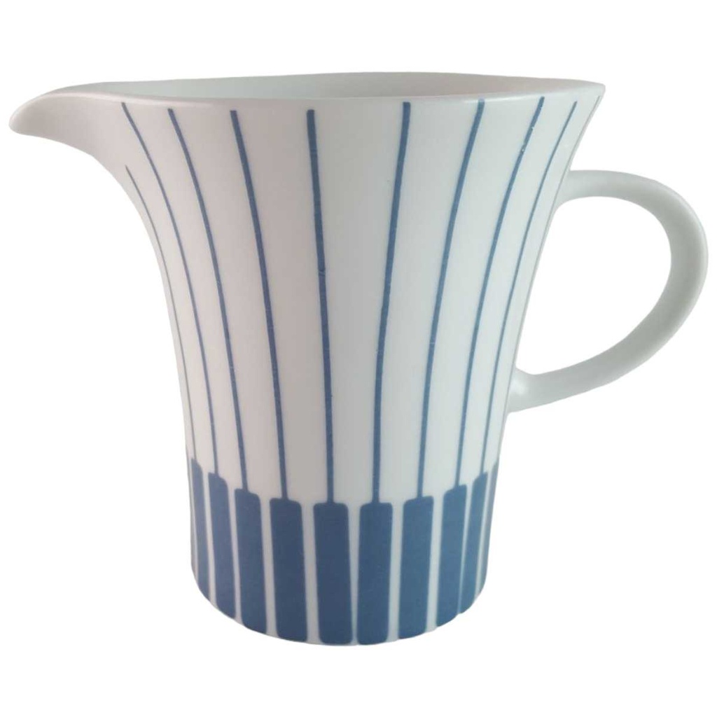 Milchkännchen Melitta Paris Form 21 blaue Streifen gebraucht - sehr gut