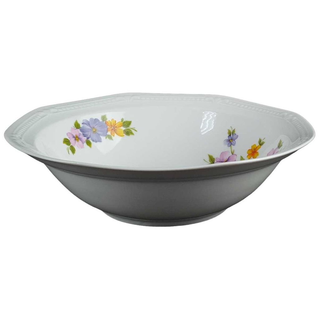 Schüssel 21,2 cm Mitterteich Blumen Bavaria gebraucht - gut