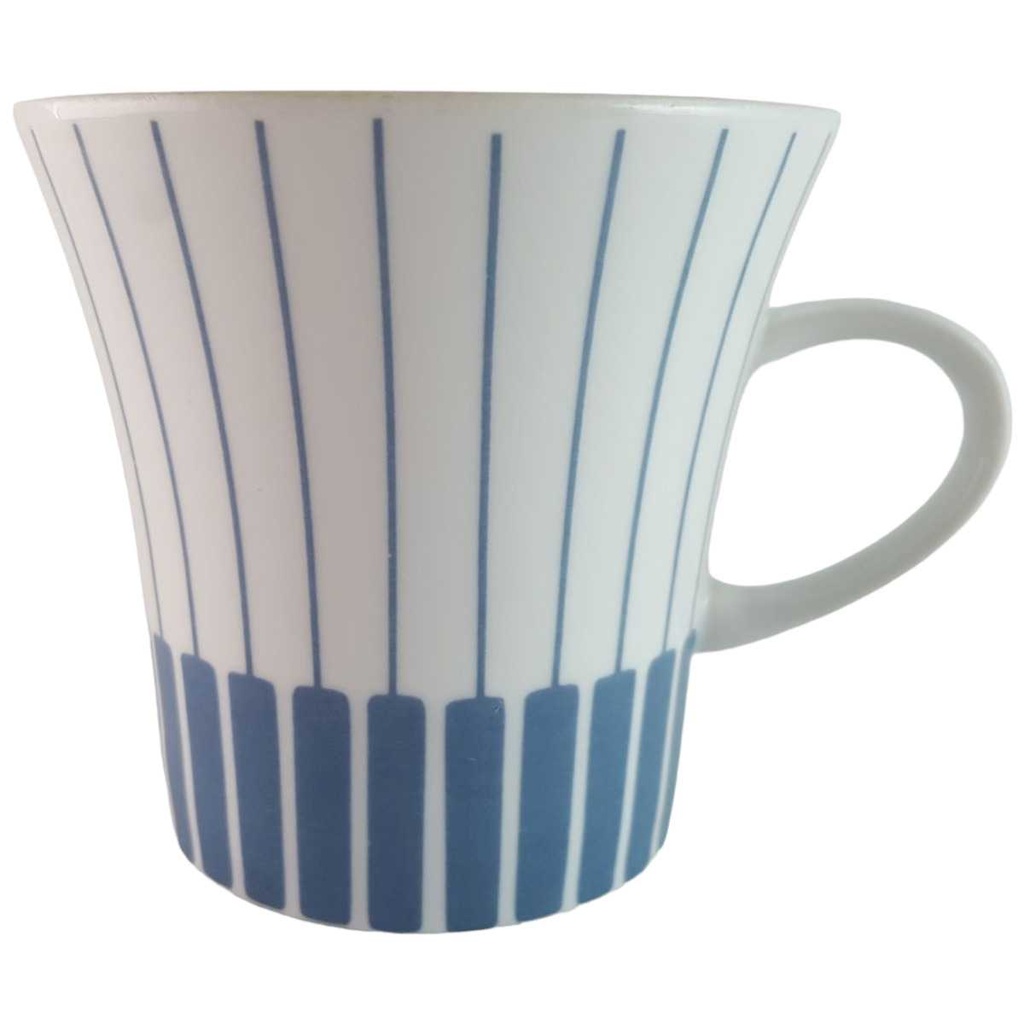 Kaffeetasse Tasse Melitta Paris Form 21 blaue Streifen gebraucht - gut