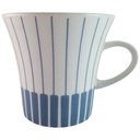 Kaffeetasse Tasse Melitta Paris Form 21 blaue Streifen gebraucht - gut
