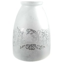 Lampenschirm Ersatzglas Ersatzschirm Glasschirm matt Muster klar